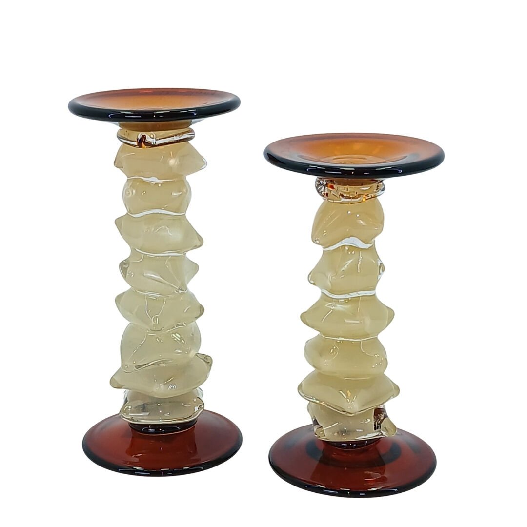 2li Set Cam Şamdan 12x26cm