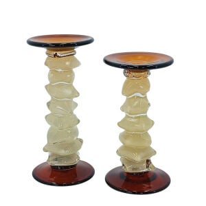 2li Set Cam Şamdan 12x26cm