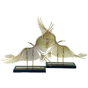 2li Set Metal Kuşlar 47x48cm