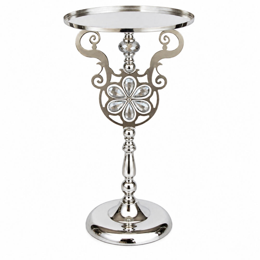 Metal Stand Gümüş 25x45cm