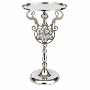 Metal Stand Gümüş 25x45cm