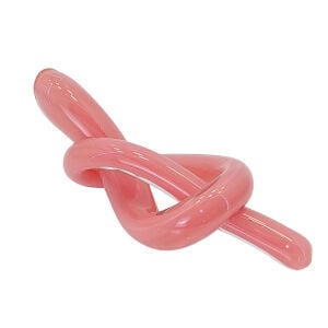 Cam Düğüm Obje Pembe 9x24cm