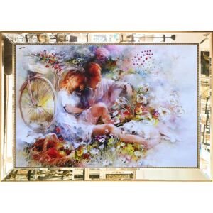 Ayna Çerç. Sevgili Tuval Tablo 82x112cm