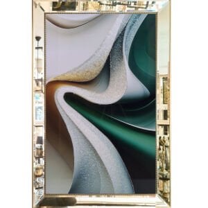 Aynalı Epoksi Soyut Tablo 84x123cm