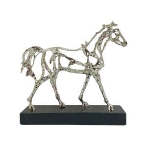 Döküm Mermerli At 22x24cm