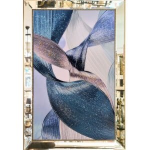 Aynalı Epoksi Soyut Tablo 84x123cm
