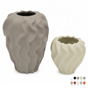 2li Set Buruşuk Vazo 19x26cm