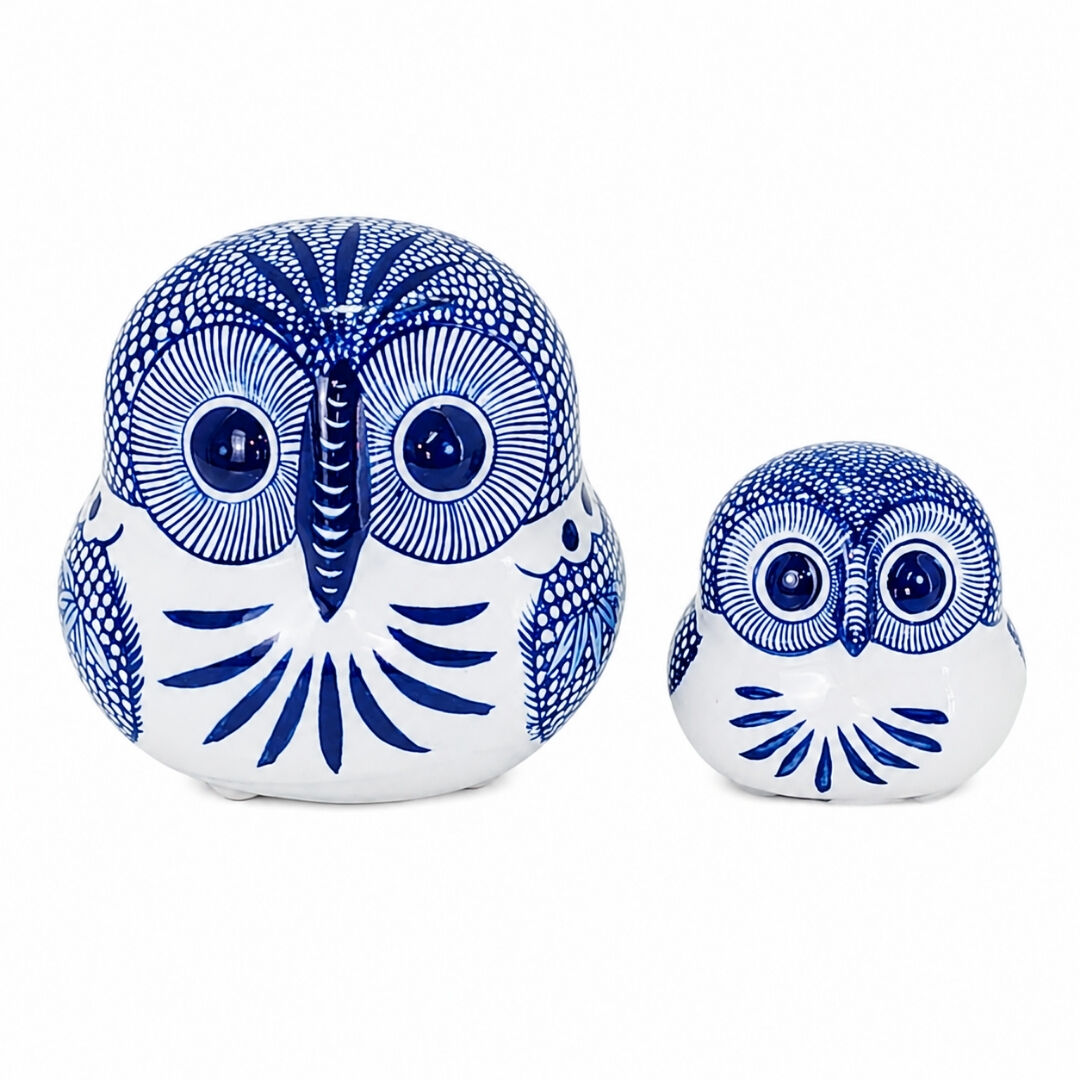 2li Set Çini Baykuş 15x16cm