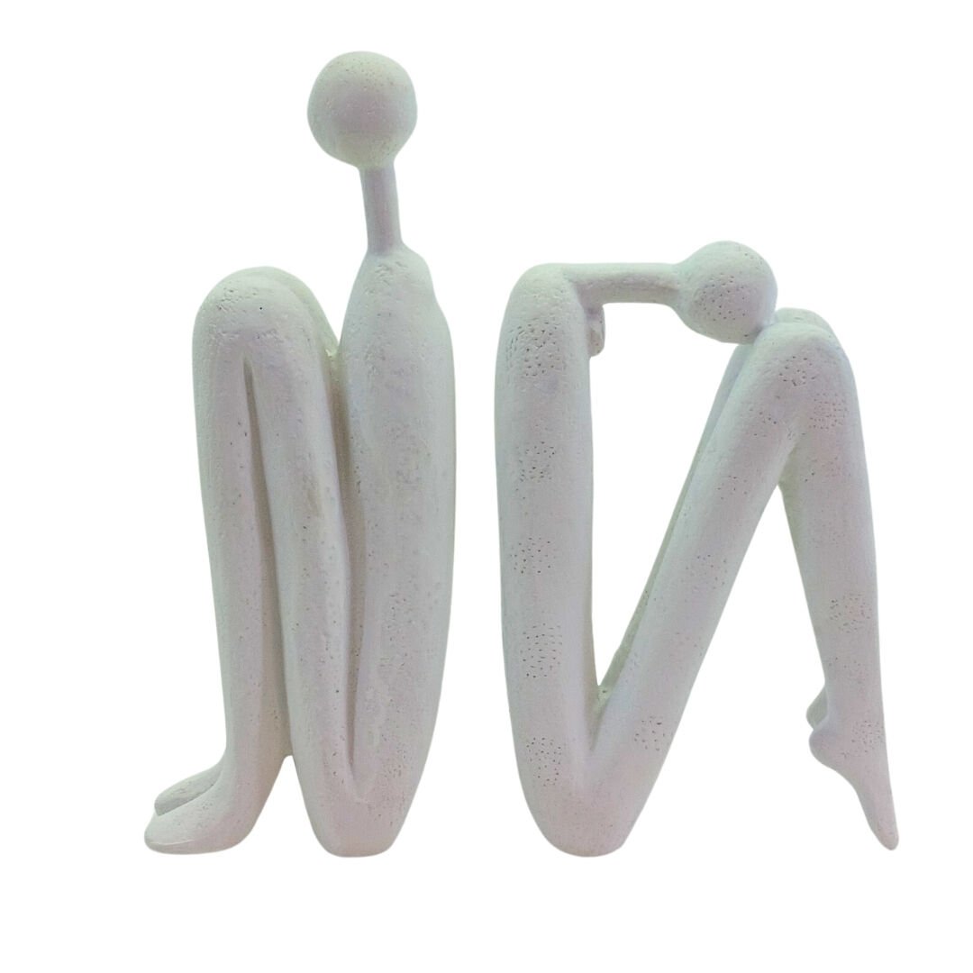 2li Set Kitap Tutucu 9x26cm Beyaz