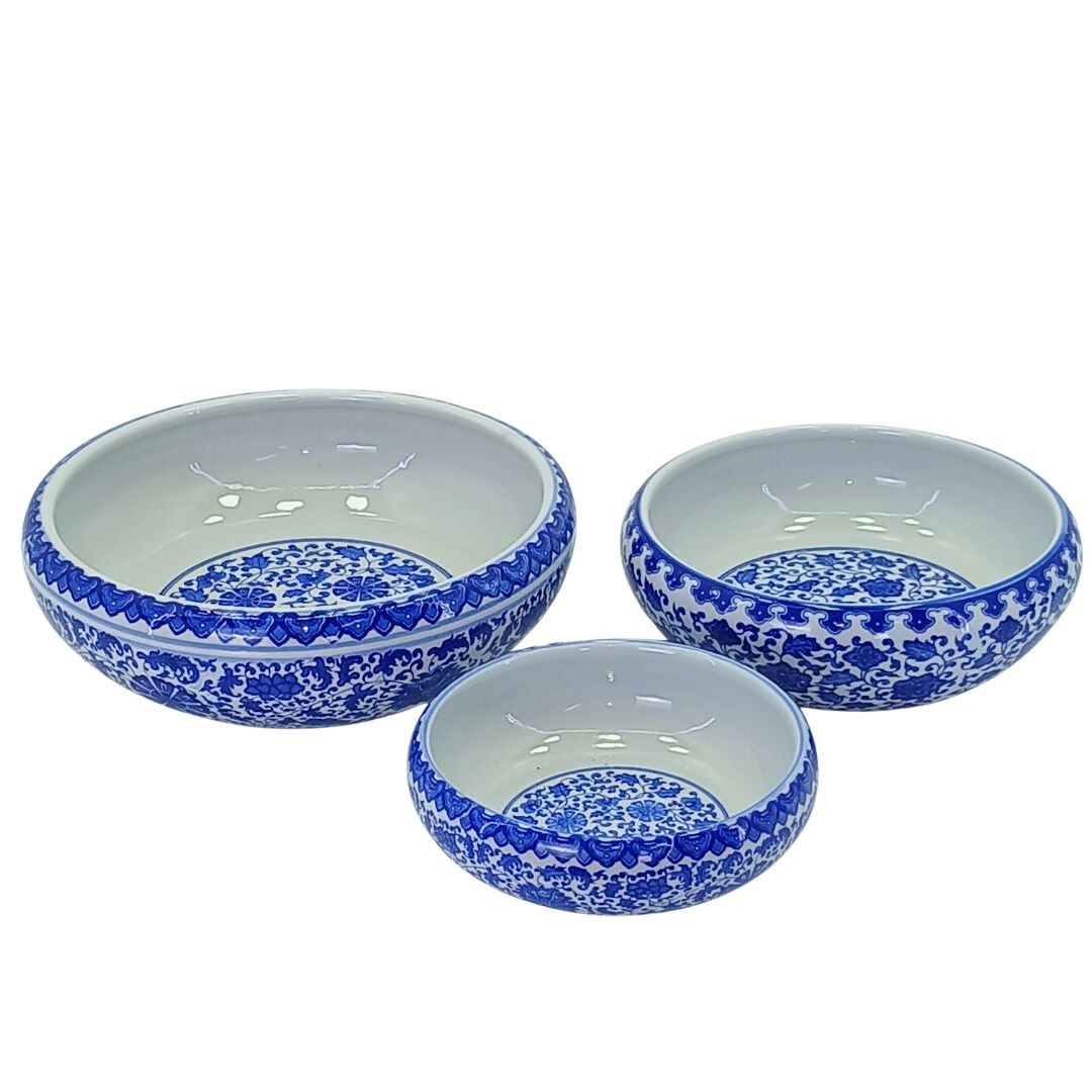 3lü Set Çini Kase 10x30cm