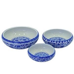 3lü Set Çini Kase 10x30cm