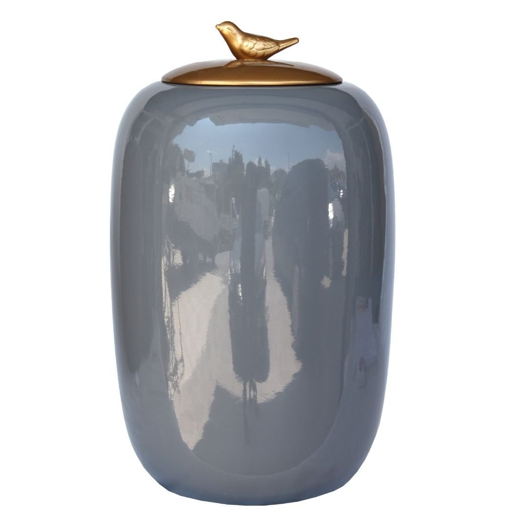 Kapaklı Seramik Küp 26x43cm