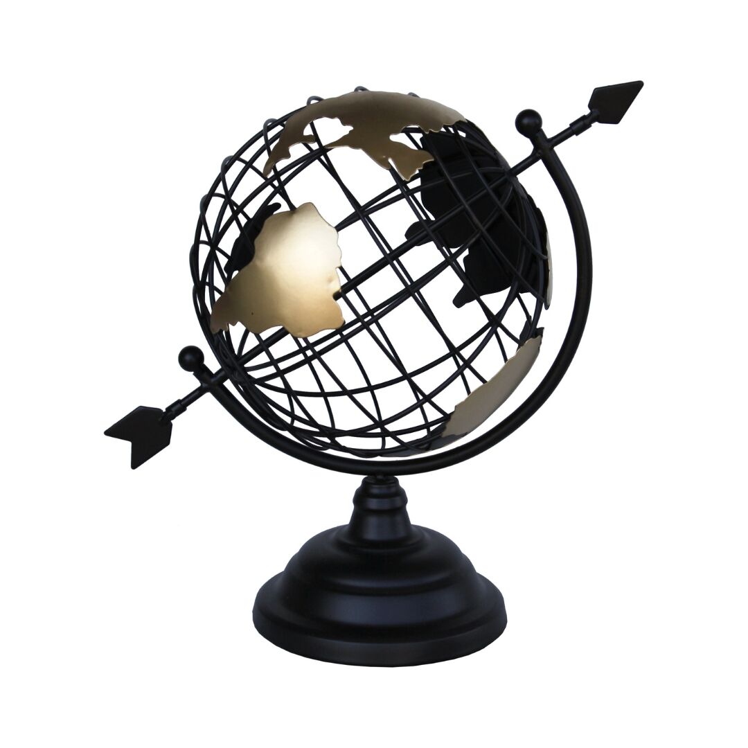 Padova Metal Dünya Küre 27x29cm