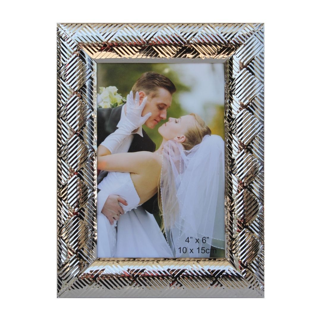 Metal Çerçeve Gümüş 10x15 cm