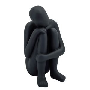 Düşünen Adam Büyük 18x38cm Siyah