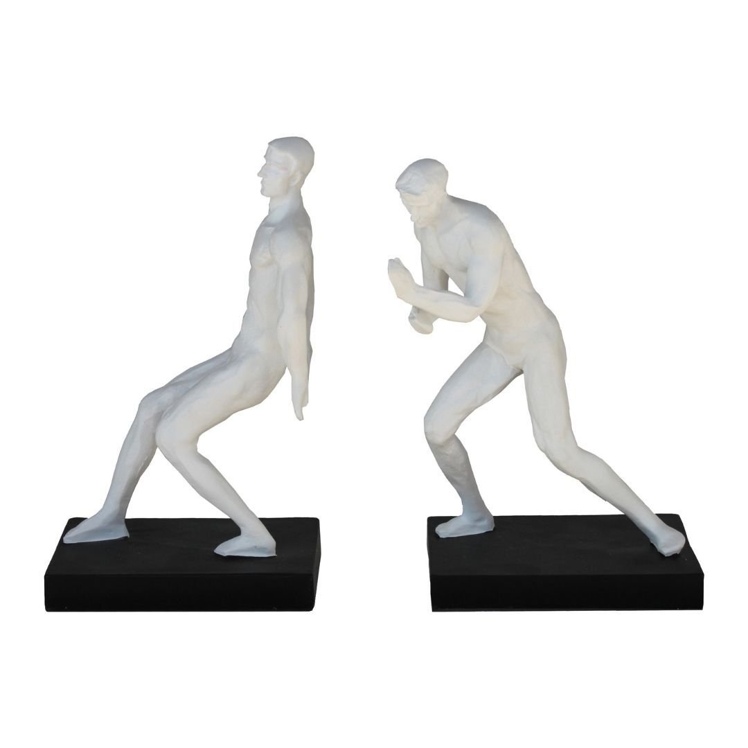 2li Set Kitap Tutucu Adamlar 16x25cm Beyaz