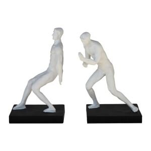 2li Set Kitap Tutucu Adamlar 16x25cm Beyaz