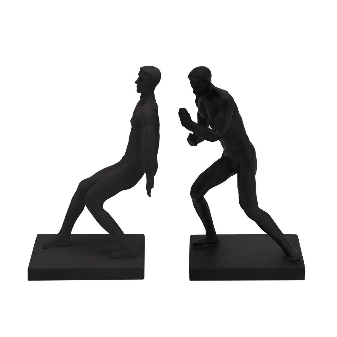 2li Set Kitap Tutucu Adamlar 16x25cm Siyah