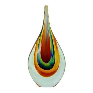 Cam Damla Obje 13x28cm