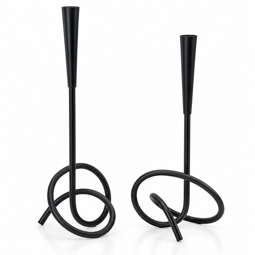 2li Set Metal Şamdan 20x42cm