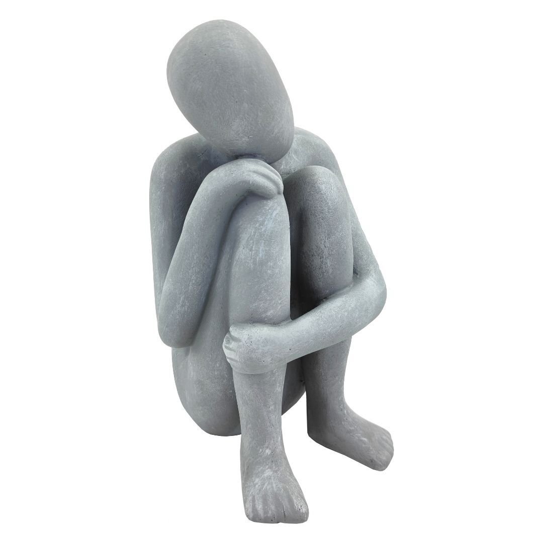 Düşünen Adam Büyük 18x38cm Taş Rengi