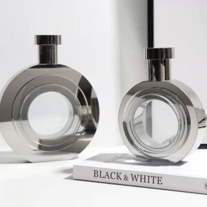 2li Set Cam Şişe Vazo 18x23cm