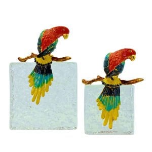 2li Set Papağan Obje 15x23cm