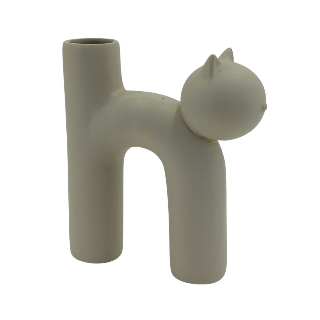 Kedi Vazo 21x23cm Ladin