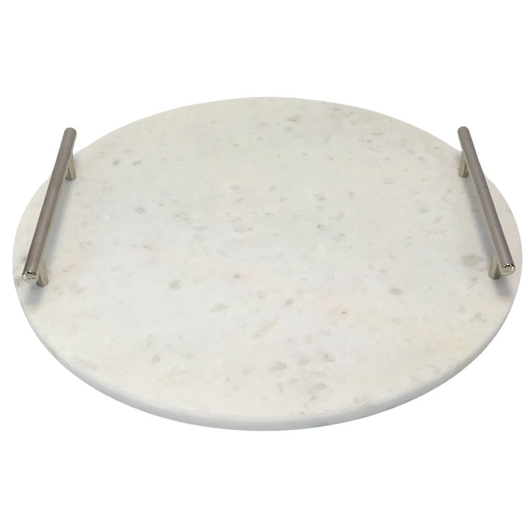 Mermer Tepsi Beyaz 29cm