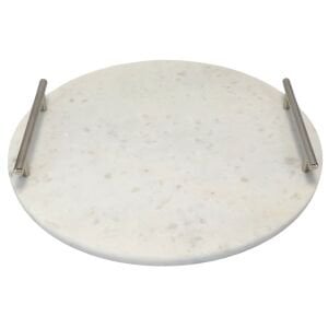 Mermer Tepsi Beyaz 29cm