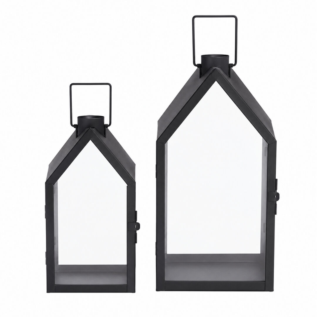 2li Set Metal Ev Fener 17x38cm