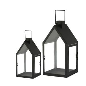 2li Set Metal Ev Fener 17x38cm