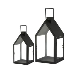 2li Set Metal Ev Fener 17x38cm