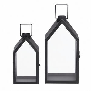 2li Set Metal Ev Fener 17x38cm