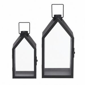 2li Set Metal Ev Fener 17x38cm