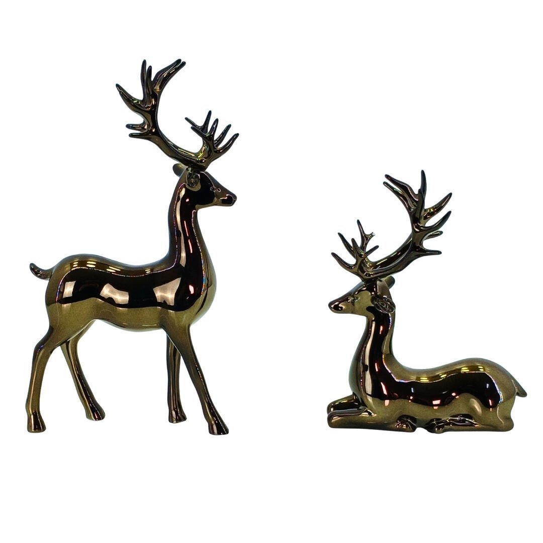 2li Set Geyik Obje 16x29cm