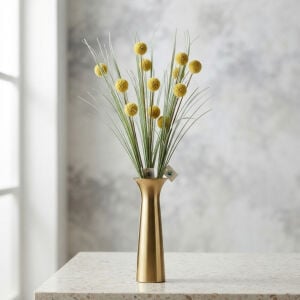 Ponpon Çiçek Kahve 103cm