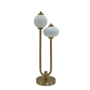 Ledli Dekoratif Abajur Gold 20x55cm