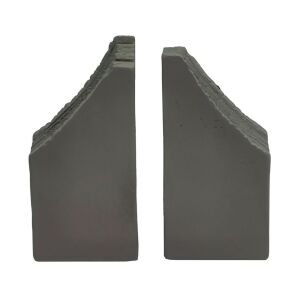 2li Set Taş Kitap Tutucu 18x18cm Vizon