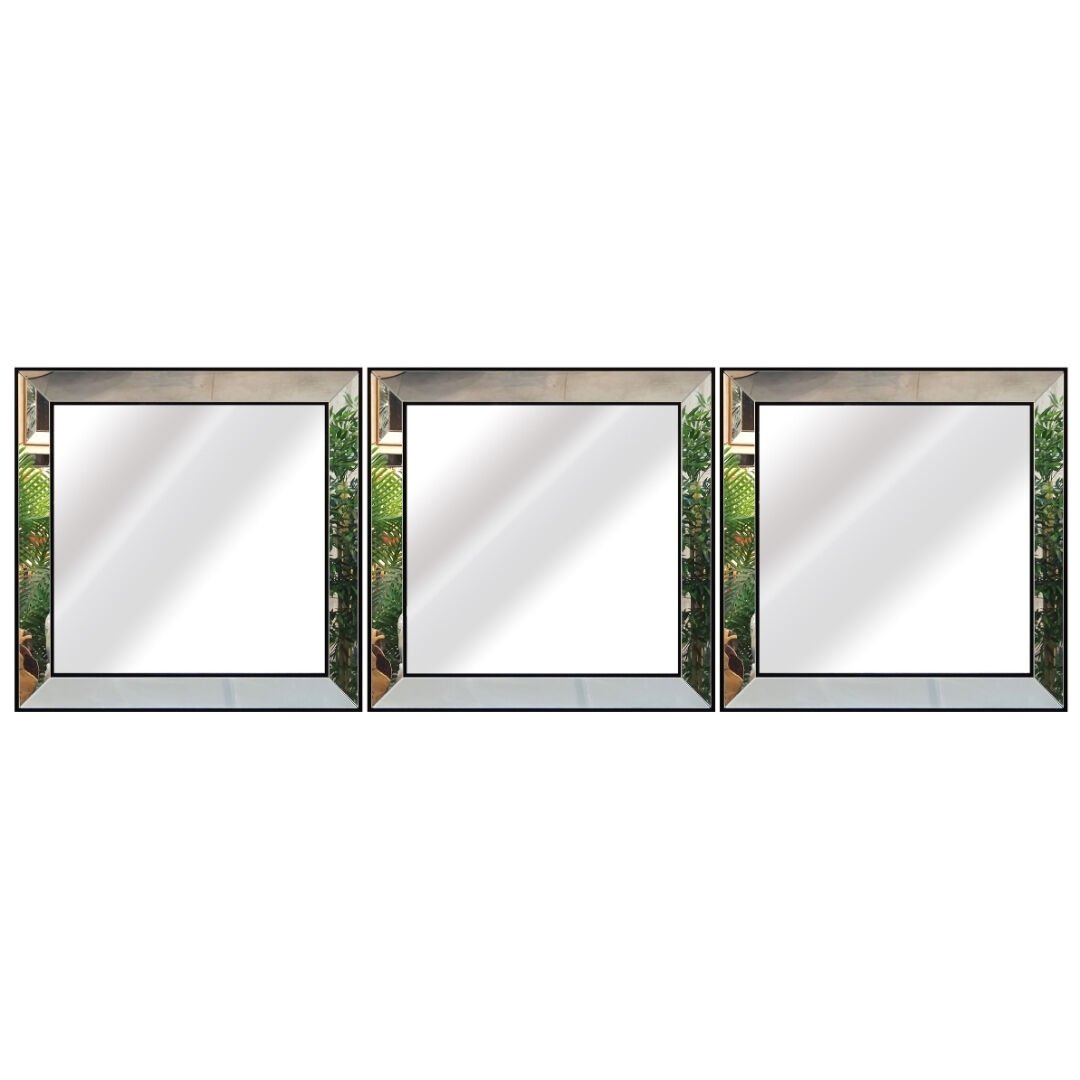 3lü Set Dekor Ayna Altın 56x168cm