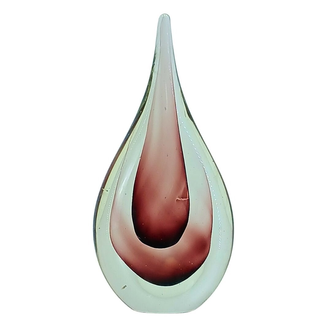 Cam Damla Obje 13x28cm