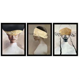 UV 3lü Set Kadınlar Tablo 80x180cm