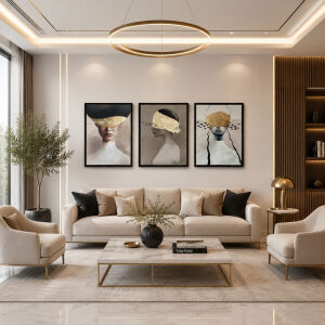 UV 3lü Set Kadınlar Tablo 80x180cm