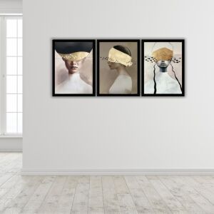 UV 3lü Set Kadınlar Tablo 80x180cm
