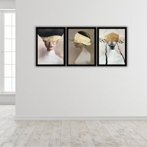 UV 3lü Set Kadınlar Tablo 80x180cm
