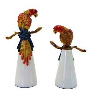2li Set Papağan Obje 12x25cm