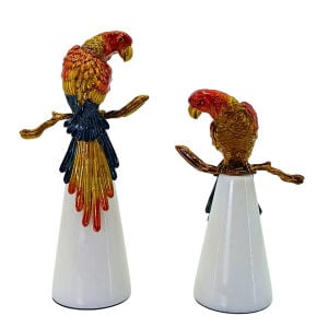 2li Set Papağan Obje 12x25cm