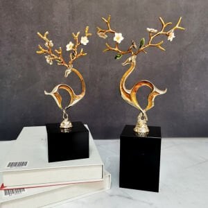 2li Set Geyik Obje 12x33cm