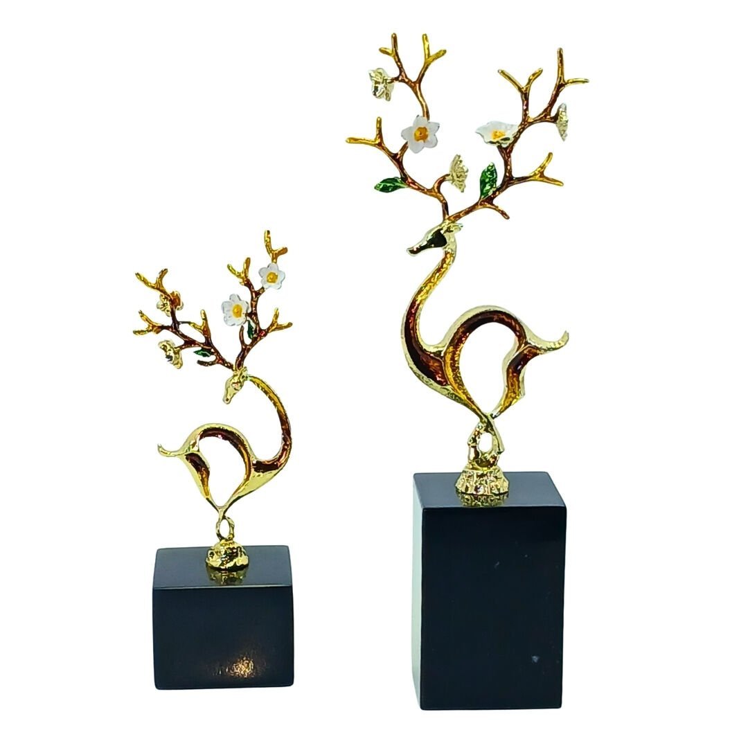 2li Set Geyik Obje 12x33cm