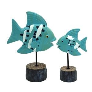 2li Set Balık Obje 19x27cm